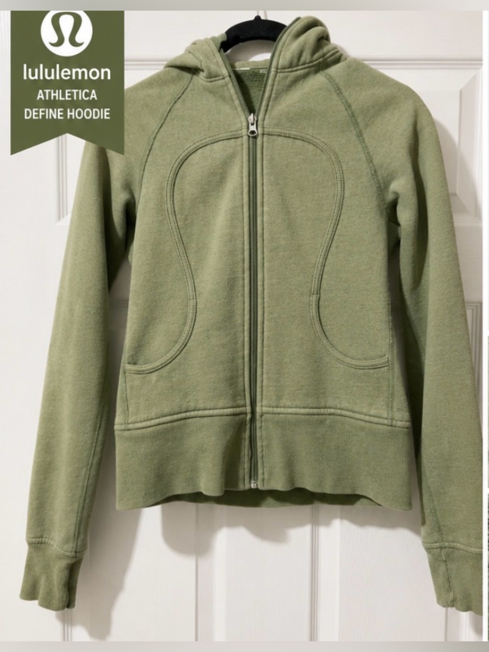 Lululemon Scuba Full Zip Hoodie Green Size 6